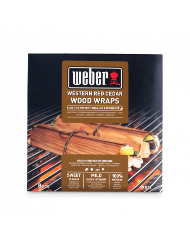 Weber ® Wraps de madera para ahumar de cedro rojo del pacífico