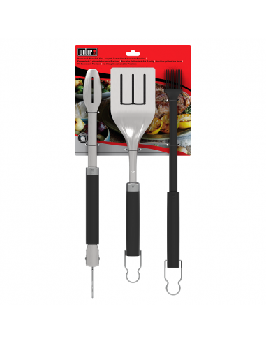 Weber ® Juego de 3 utensilios de barbacoa Precisión