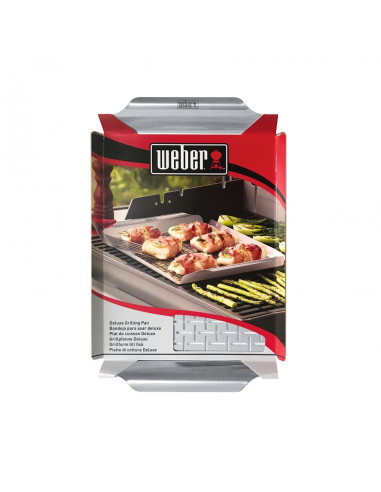 Weber ® Bandeja para asar Deluxe 40 x 40 x 3 cm.