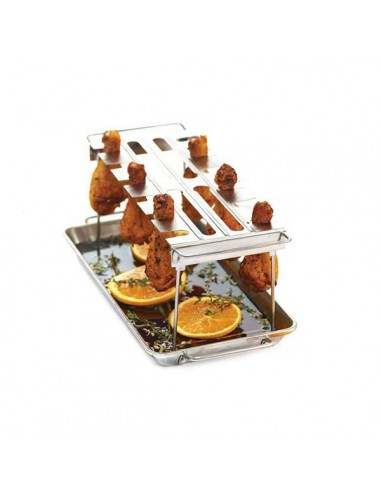 Broil King ® Soporte para muslitos/alitas de pollo