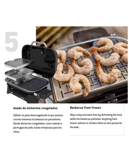 Kit barbacoa eléctrica LUMIN (barbacoa + soporte + plancha) Weber®