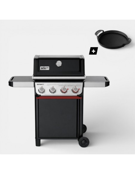 Barbacoa de gas Weber Spirit E-425 con 4 quemadores y plancha Weber Crafted de regalo