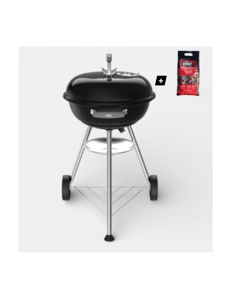 Barbacoa de carbón Compact Kettle 47 cm Weber® parrilla redonda para jardín y terraza