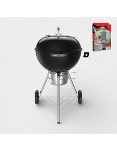 Barbacoa de carbón Original Kettle Premium 57 cm Weber® con funda protectora para jardín