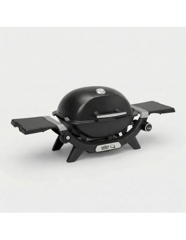 Barbacoa de gas Weber® Q 1200N con mesas laterales vista lateral