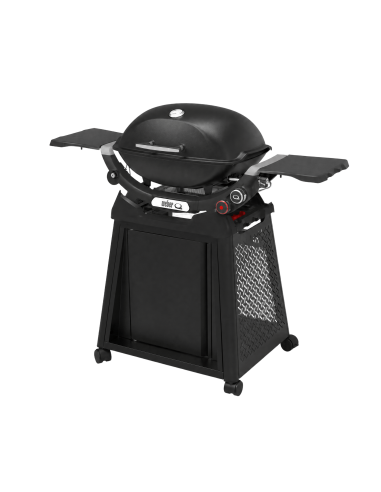Barbacoa de gas Q2800N+ con carro Premium Weber® vista lateral