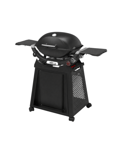 Barbacoa de gas Q2800N+ con carro Premium Weber® vista lateral
