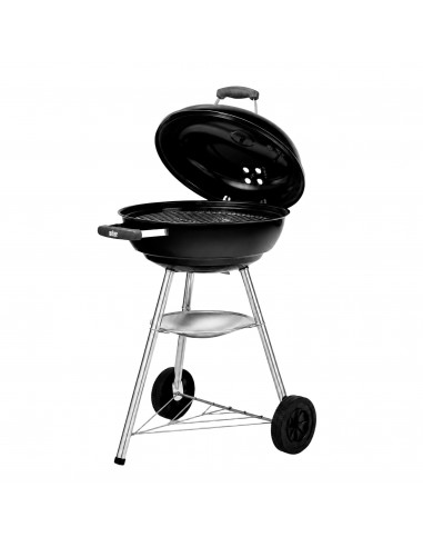 Barbacoa de carbón COMPACT KETTLE de 47 cm Weber® tapa bierta