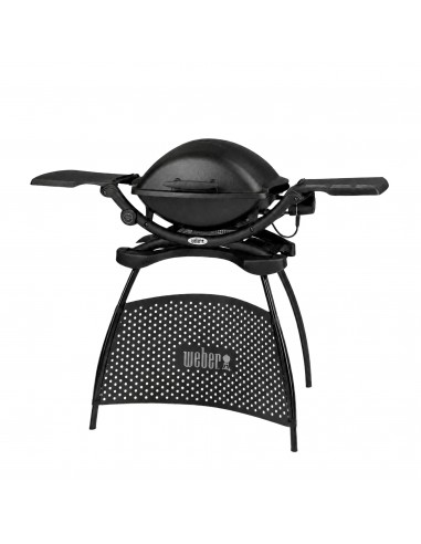 Barbacoa eléctrica Q 2400 con soporte Weber® vista lateral