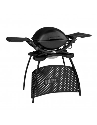 Barbacoa eléctrica Q 2400 con soporte Weber® vista lateral