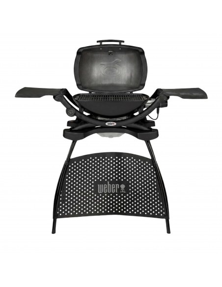 Barbacoa eléctrica Q 2400 con soporte Weber® tapa abierta