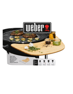 Mesa lateral de bambú para barbacoa de carbón 47/57 cm. Weber® 2