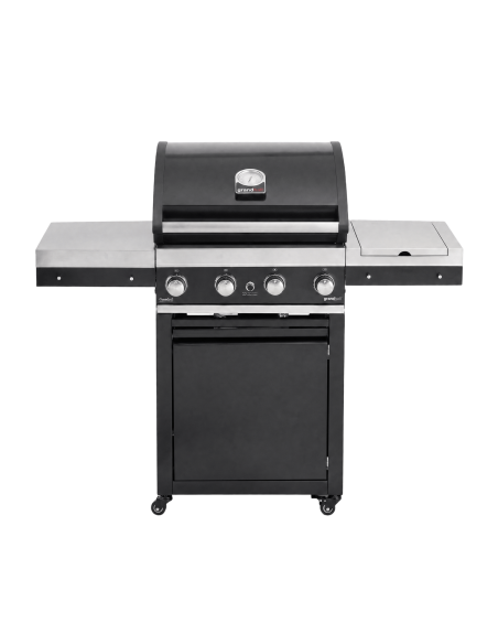 Premium G4 Trolley 30 Mb Barbacoa de gas Grandhall® vista frontal