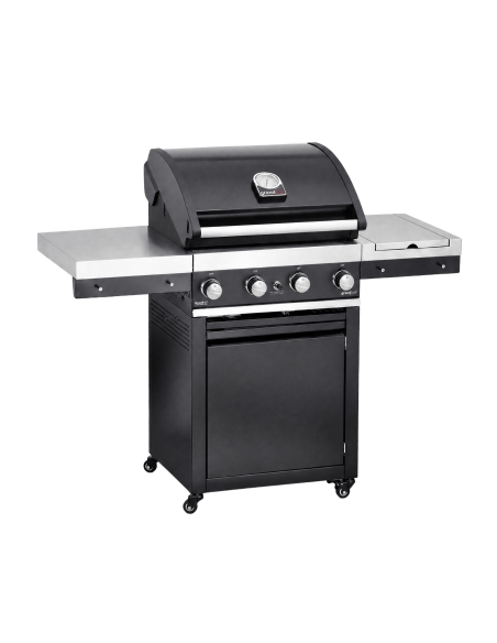 Premium G4 Trolley 30 Mb Barbacoa de gas Grandhall® vista lateral