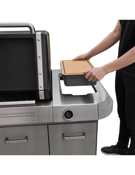 Contenedor con tabla de cortar- Accesorio Works Weber® detalle
