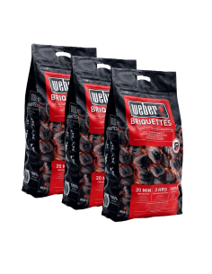 Briquetas para barbacoa de carbón 8 kg Weber® vista lateral 2