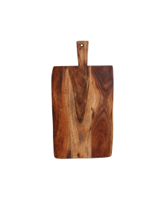 Tabla de cortar de madera de acacia rectangular mediana