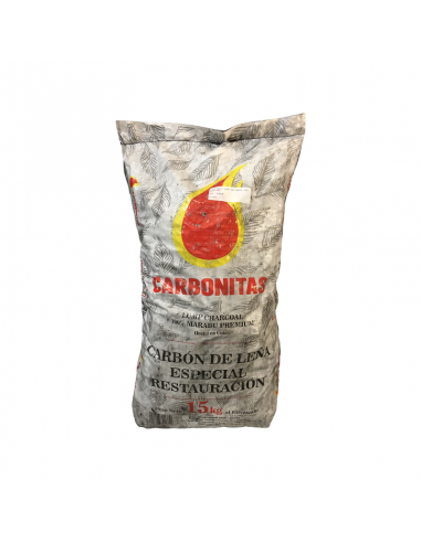 BBQOA® Carbón vegetal para barbacoa premium 100% Marabú 15Kg