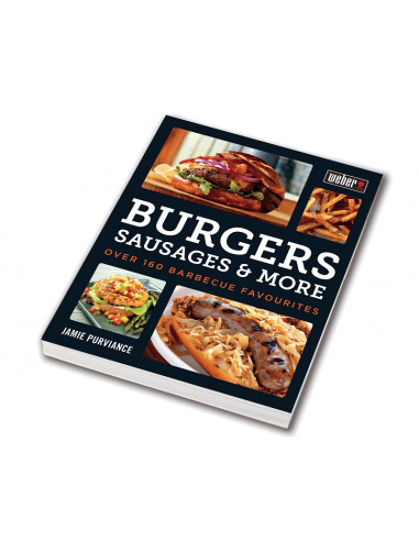 Weber ® libro de recetas Burgers sausages and more en inglés